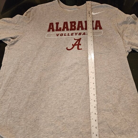 Nike Men's Alabama Volleyball LS Dri-Fit Shirt, Gray, Sz XXL - Picture 8 of 9